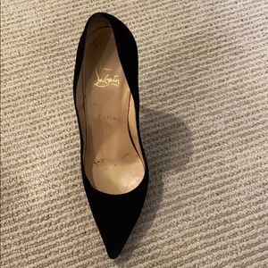 Used Black Christian Louboutin So Kate Pump-Suede